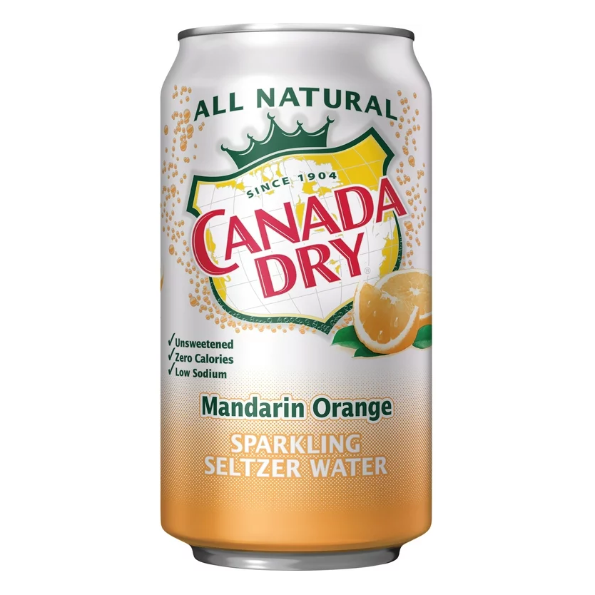 Canada Dry Mandarin Orange 355ml (1x12)