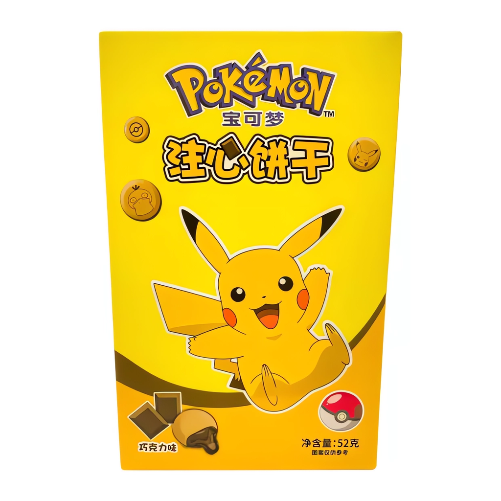 Pokemon Filled Cookies Chocolate Asia 52g (1x48)