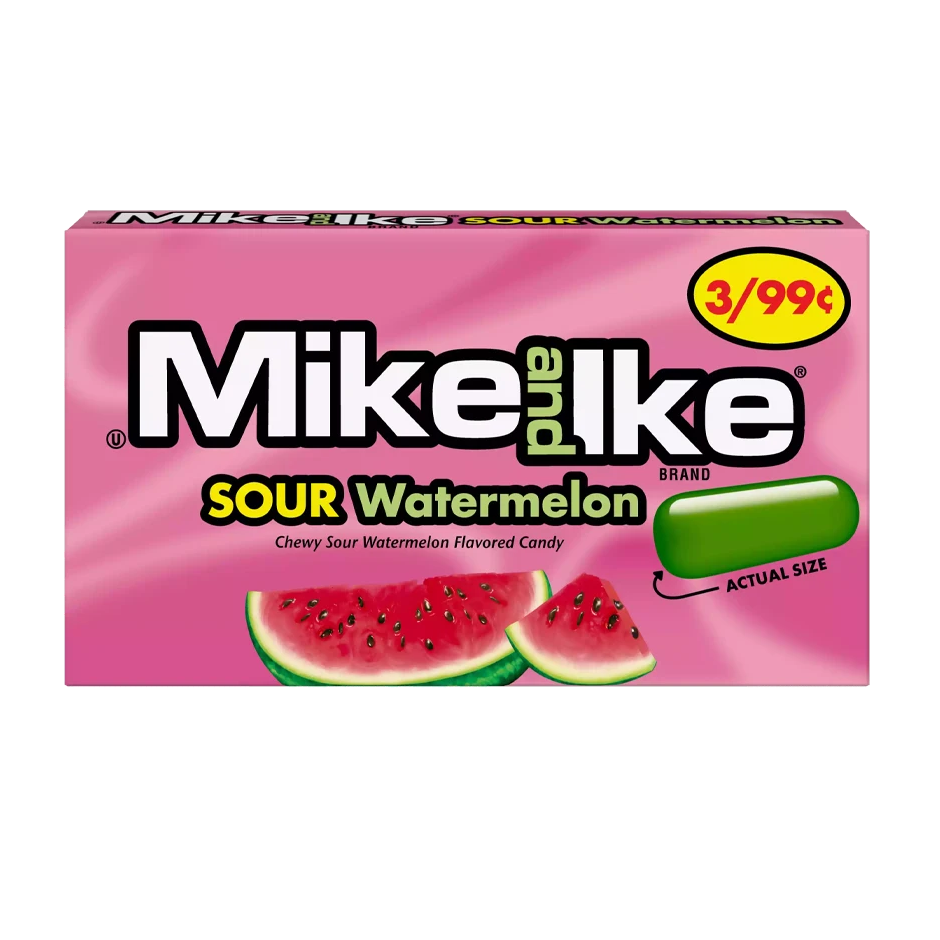 Mike and Ike Sour Watermelon 120g (1x12)