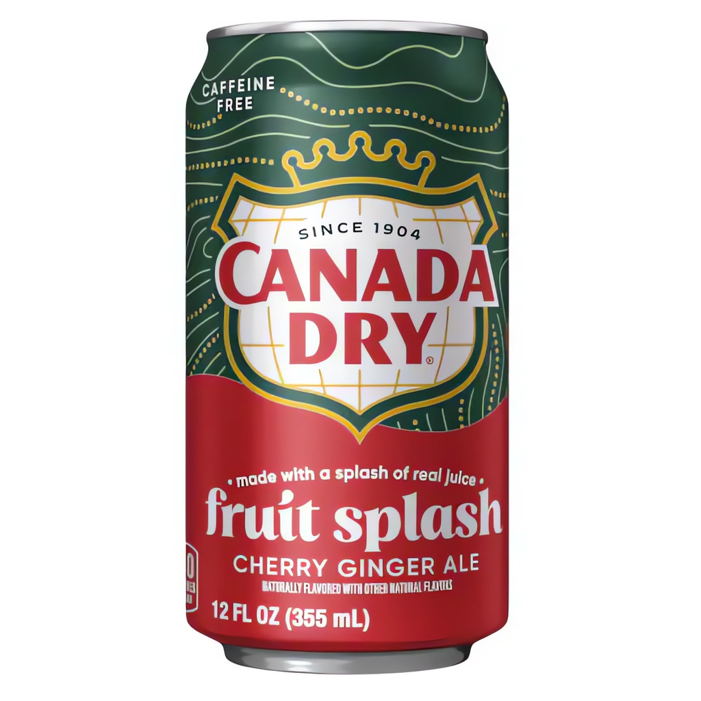 Canada Dry Fruit Splash Cherry Ginger Ale 355ml (1x12)