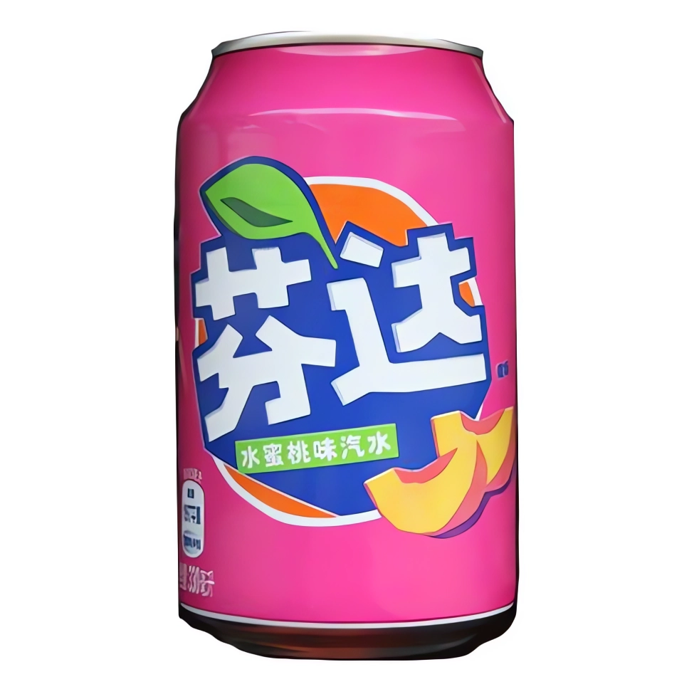 Fanta White Peach Fat Can Asia 330ml (1x24)