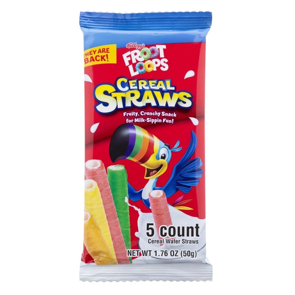 Froot Loops Cereal Straws 50g (1x13x2)