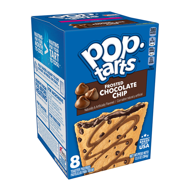 Pop Tarts Frosted Chocolate Chip 384g (1x12)