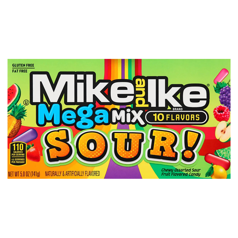 Mike and Ike Mega Mix Sour 141g (1x12)