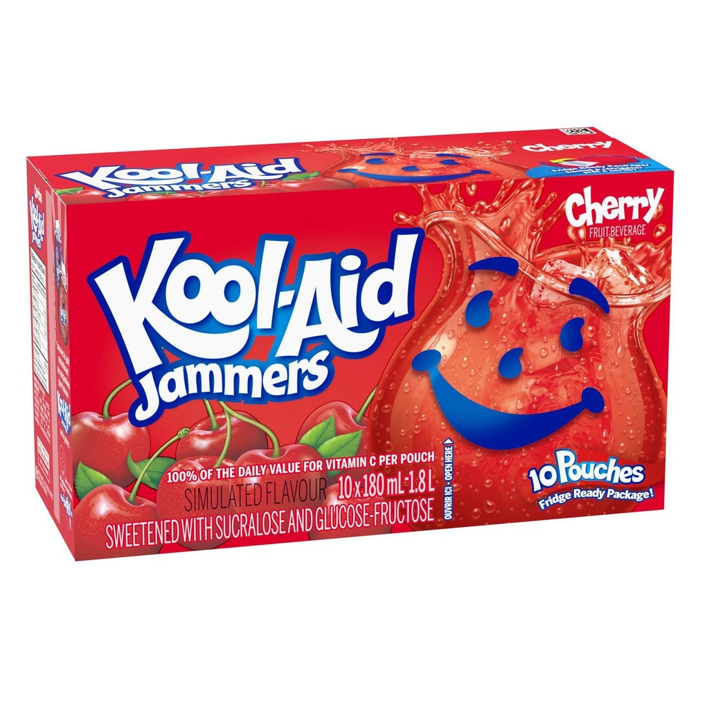 Kool Aid Jammers Cherry 180ml (1x40)