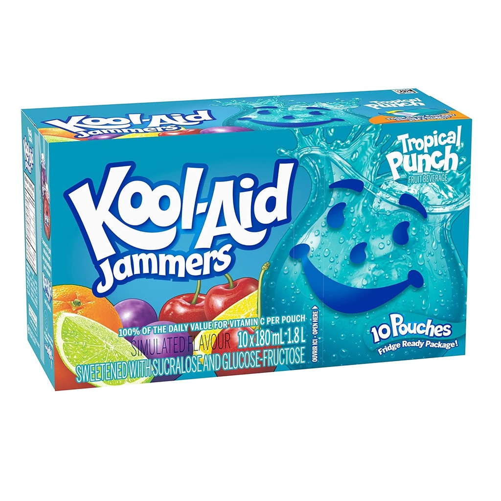 Kool Aid Jammers Tropical Punch 180ml (1x40)