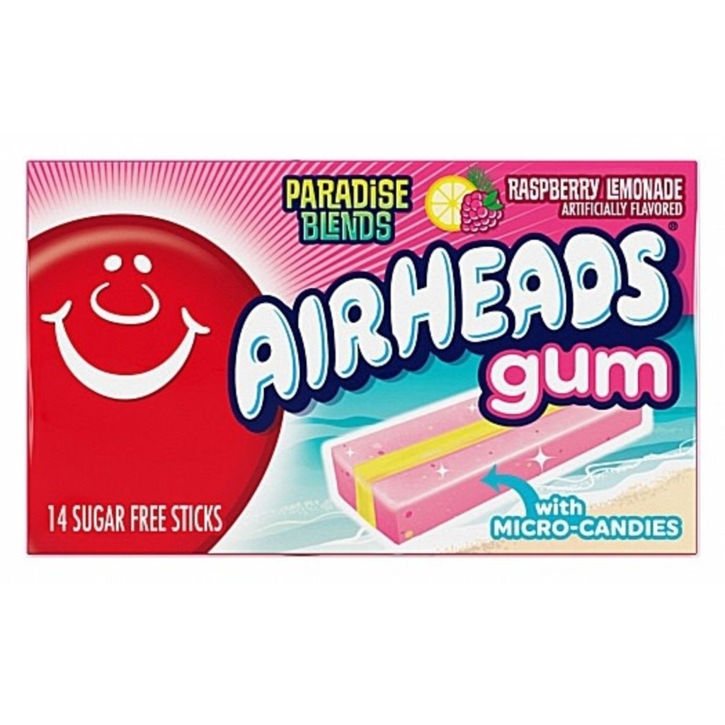 Airheads Gum Raspberry Lemonade 34g (1x12)