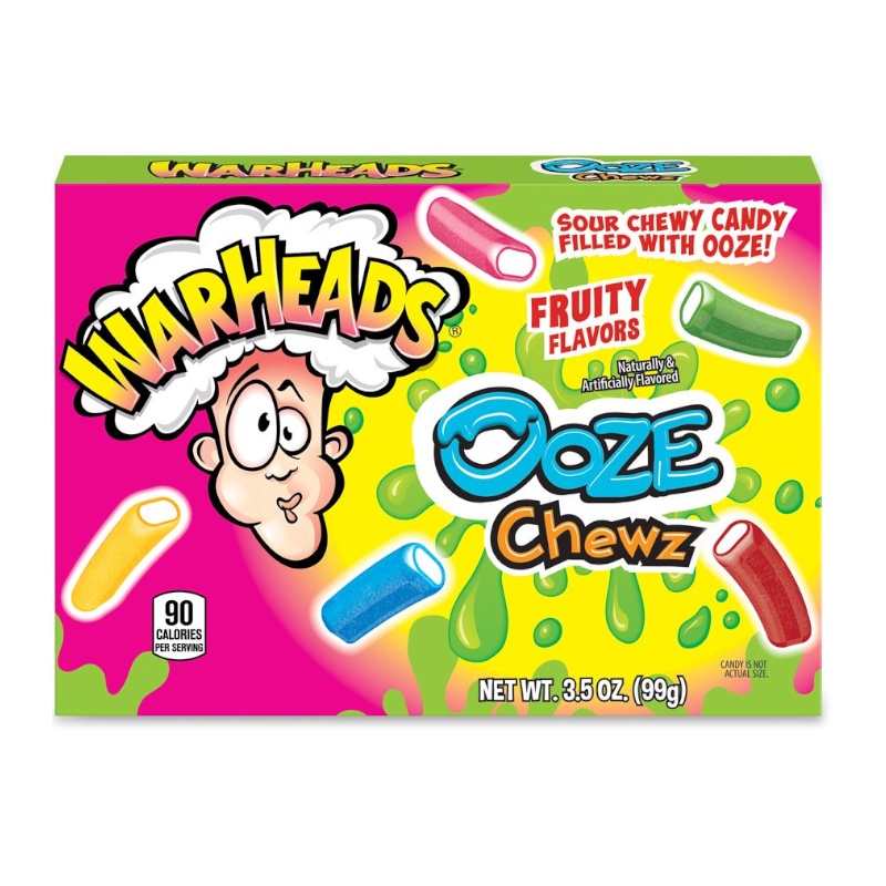 Warheads Ooze Chews Theatre Box 99g (1x12)