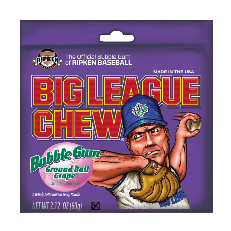 Big League Chew Grape 60g (1x12)