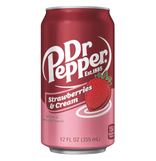 Dr Pepper Strawberries & Cream 355ml (1x12)