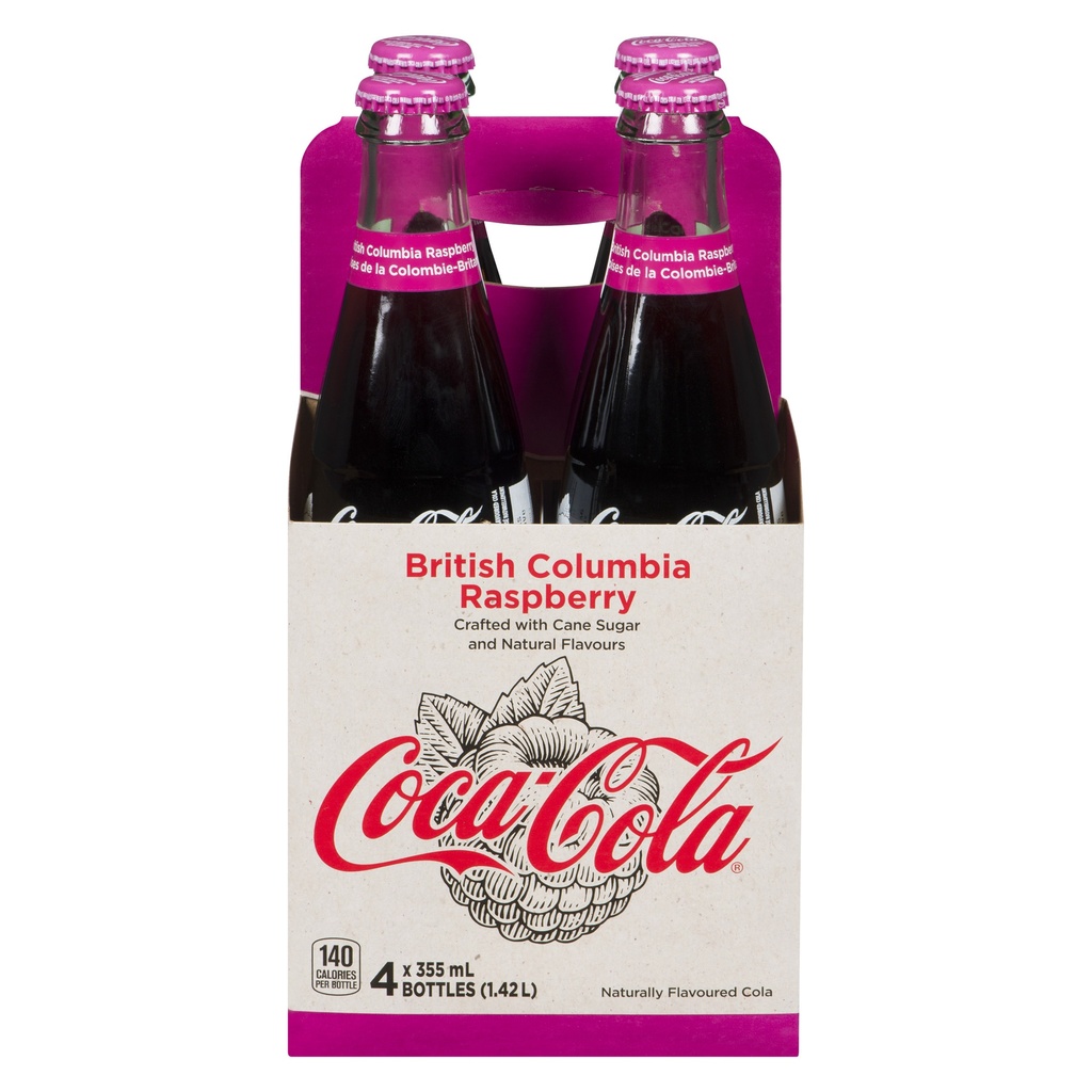 Coca Cola British Columbia Raspberry 355ml (1x24)