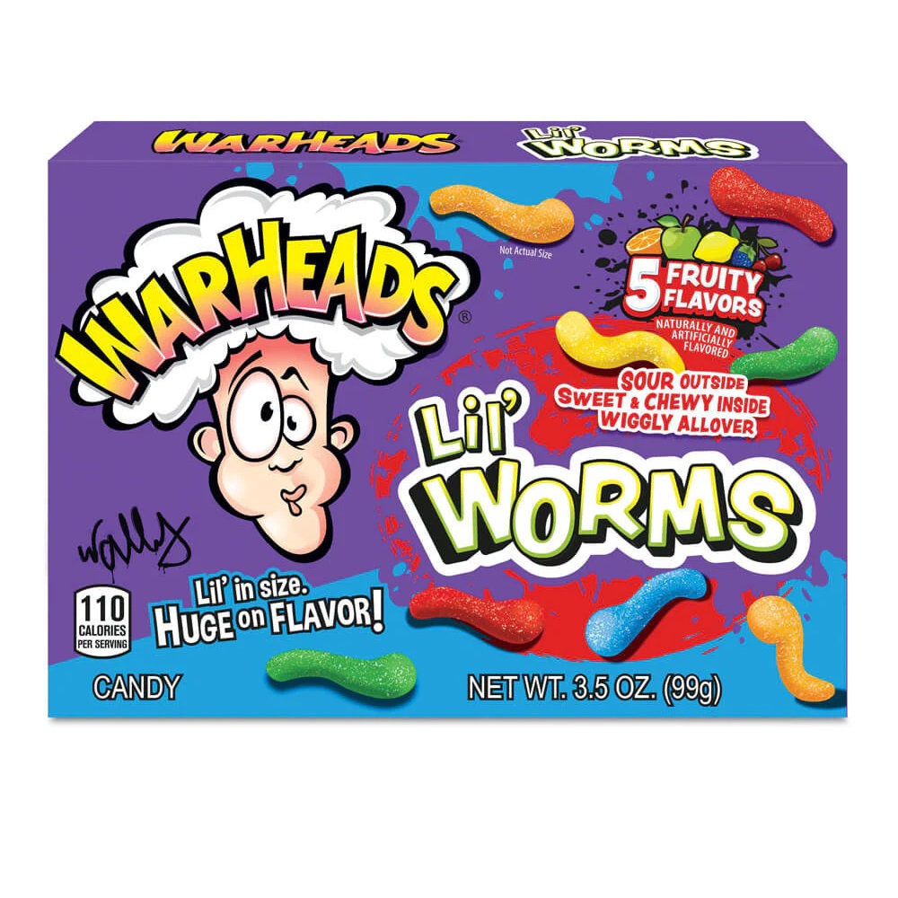 Warheads Lil Worms Theatre Box 99g (1x12)