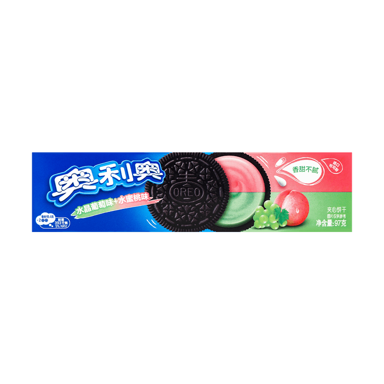 Oreo Double Fruit Crystal Grape & Peach Asia 97g (1x24)