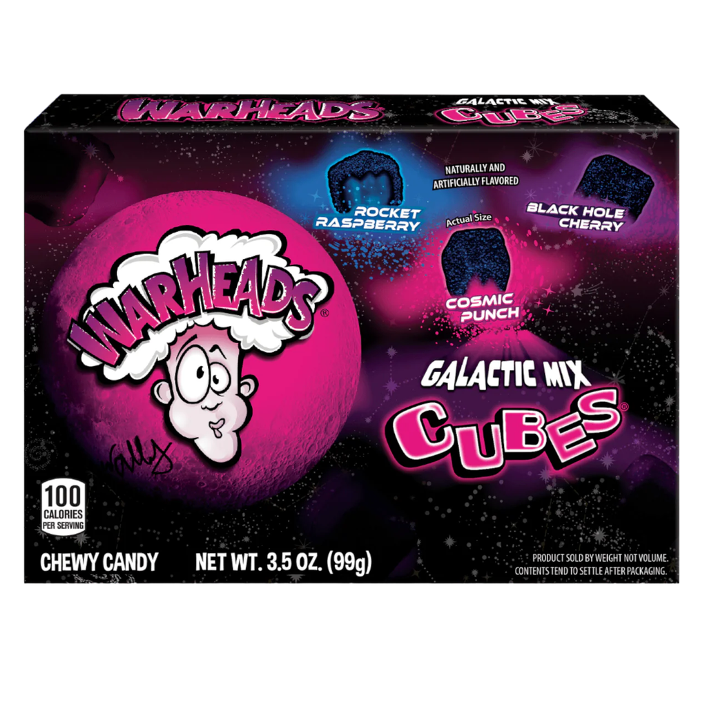 Warheads Galactic Cubes Theatre Box 99g (1x12)