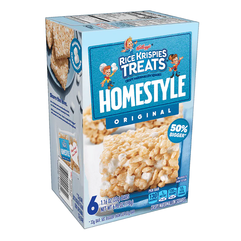 Rice Krispies Squares Homestyle Chocolate 198g (1x6)