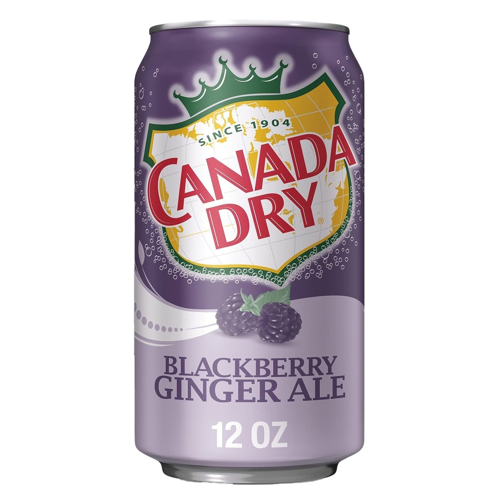 Canada Dry Blackberry Ginger Ale 355ml (1x12)