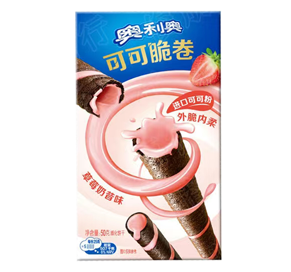 Oreo Cocoa Crisp Roll Strawberry Asia 50g (1x24)