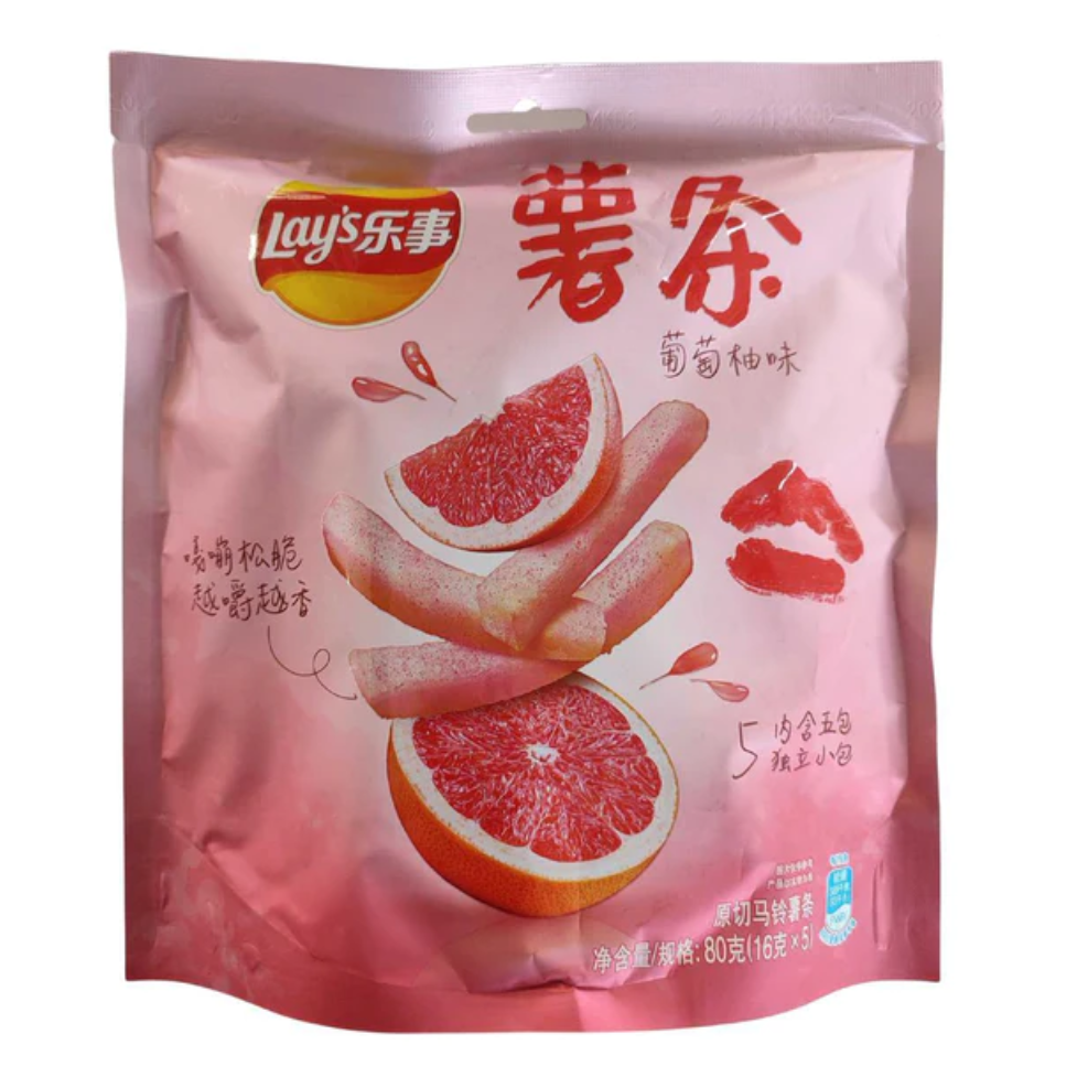 Lay's Grapefruit Asia 90g (18gr x 5) x (1x36)